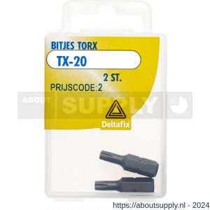 Deltafix bitje Torx TX 20 blister 2 stuks - S21904375 - afbeelding 1