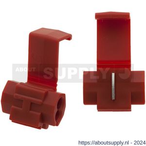Deltafix kabelschoen Scotchlock rood 0.4x0.7 mm doos 100 stuks - S21904307 - afbeelding 1