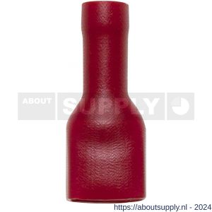 Deltafix kabelschoen vrouw geisoleerd rood 6.3 mm doos 50 stuks - S21904285 - afbeelding 1