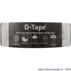D-Tape ducttape zelfklevend extra kwaliteit permanent grijs 50 m x 50x0.32 mm - S21902784 - afbeelding 1