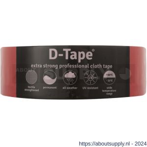 D-Tape ducttape zelfklevend extra kwaliteit permanent rood 50 m x 50x0.32 mm - S21902786 - afbeelding 1