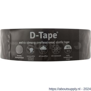 D-Tape ducttape zelfklevend extra kwaliteit verwijderbaar zwart 50 m x 50x0.32 mm - S21902792 - afbeelding 1