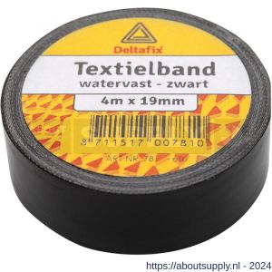 Deltafix ducttape zelfklevend textielband HQ+ grijs 4 m x 19 mm - S21902820 - afbeelding 1