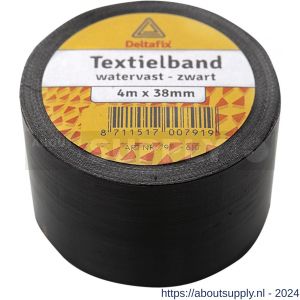 Deltafix ducttape zelfklevend textielband HQ+ grijs 4 m x 38 mm - S21902829 - afbeelding 1