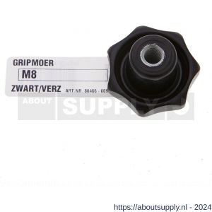 Deltafix gripmoer zwart verzinkt M6x32 mm DIN 6336B - S21900062 - afbeelding 1