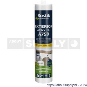 Bostik A750 Exterior Acrylic acrylaatkit 310 ml wit - S51250158 - afbeelding 1