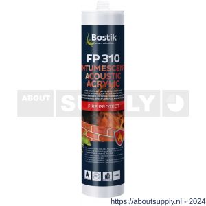 Bostik FP 310 Intumescent Acoustic Acrylic acrylaatkit brandvertragend wit 310 ml wit - S51250223 - afbeelding 1