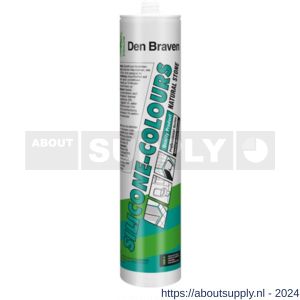 Zwaluw Silicone-Colours Plus Natural Stone siliconenkit neutraal 310 ml RAL 7035 Light grey - S51250260 - afbeelding 1