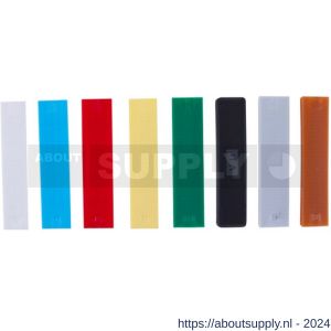 Zwaluw beglazingsblokje kunststof blauw 22x3x100 mm set 1000 stuks - S51250216 - afbeelding 1