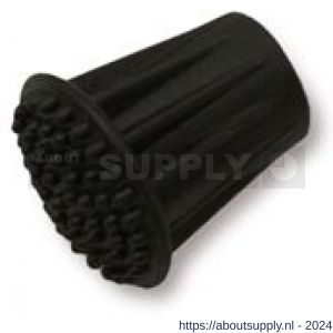 QlinQ dop deurvastzetter zwart rubber - S40850603 - afbeelding 1
