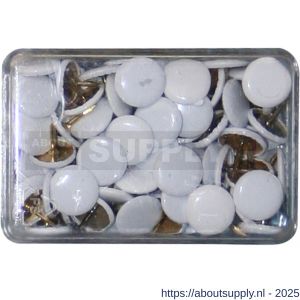 QlinQ punaise wit set 100 stuks - S40850222 - afbeelding 1