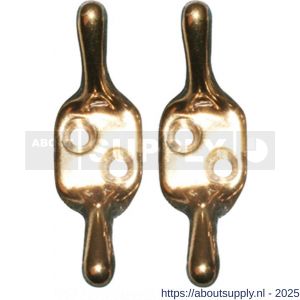 QlinQ koordhouder 50 mm messing set 2 stuks - S40850201 - afbeelding 1