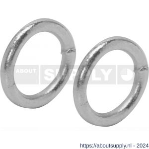 QlinQ gelaste ring 40x6 mm verzinkt set 2 stuks - S40850225 - afbeelding 1