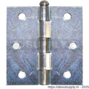 QlinQ scharnier pen los 64x64 mm verzinkt set 2 stuks - S40850474 - afbeelding 1
