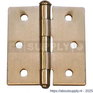 QlinQ scharnier pen los 64x64 mm geborsteld RVS - S40850483 - afbeelding 1