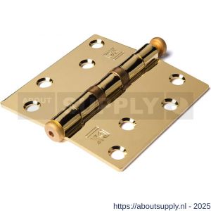 QlinQ kogelscharnier 76x76 mm vermessingd recht - S40850493 - afbeelding 1