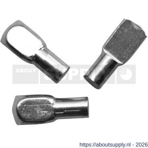 QlinQ kastplankdrager vernikkeld lepel 5 mm set 16 stuks - S40850273 - afbeelding 1