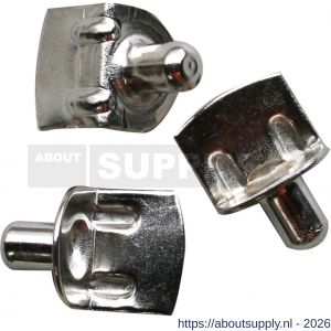 QlinQ kastplankdrager vernikkeld haaks 7 mm set 8 stuks - S40850275 - afbeelding 1