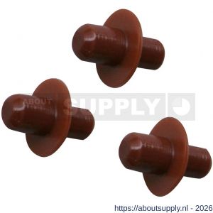 QlinQ kastplankdrager bruin 5/6 mm set 16 stuks - S40850278 - afbeelding 1