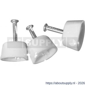 QlinQ kastplankdrager met nagel 15 mm wit set 16 stuks - S40850280 - afbeelding 1