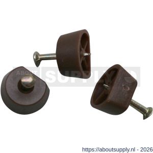 QlinQ kastplankdrager met nagel 15 mm bruin set 16 stuks - S40850281 - afbeelding 1