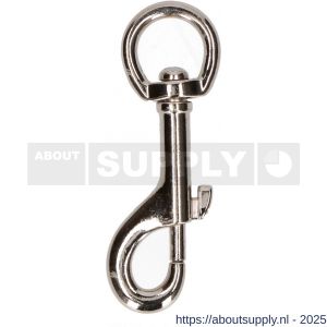 QlinQ musketonhaak 62 mm vernikkeld met oog - S40850215 - afbeelding 1