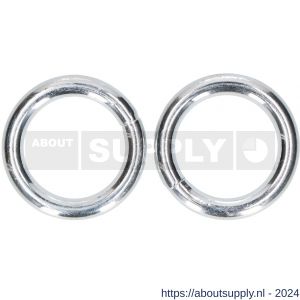 QlinQ ring 9 mm verzinkt set 2 stuks - S40850227 - afbeelding 1