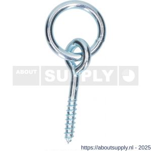 QlinQ putring houtdraad met ring verzinkt - S40850223 - afbeelding 3