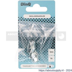 QlinQ waslijndraadklem 3 mm verzinkt set 2 stuks - S40850291 - afbeelding 1