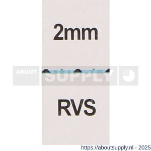 QlinQ waslijndraadklem 2 mm RVS set 2 stuks - S40850290 - afbeelding 7