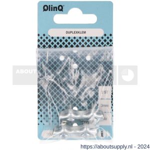QlinQ duplexstaaldraadklem 3 mm verzinkt set 2 stuks - S40850287 - afbeelding 1