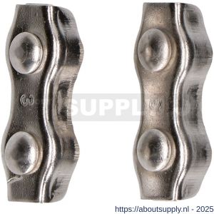 QlinQ duplexstaaldraadklem 3 mm RVS - S40850286 - afbeelding 2