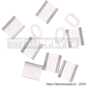 QlinQ persklem 2 mm aluminium set 10 stuks - S40850283 - afbeelding 3