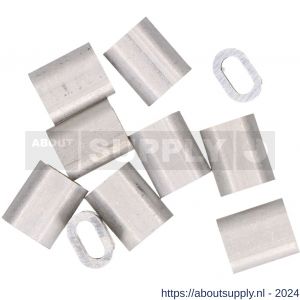 QlinQ persklem 3 mm aluminium set 10 stuks - S40850284 - afbeelding 3