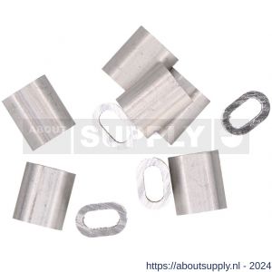 QlinQ persklem 4 mm aluminium set 10 stuks - S40850285 - afbeelding 3