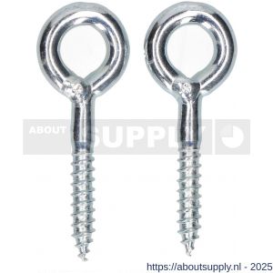 QlinQ schroefoog 50x7.8 mm verzinkt set 2 stuks - S40850237 - afbeelding 1