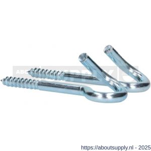 QlinQ krulhaak 10x140 mm houtdraad verzinkt set 2 stuks - S40850207 - afbeelding 4