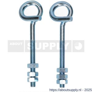 QlinQ krulhaak M10x120 verzinkt set 2 stuks - S40850208 - afbeelding 1