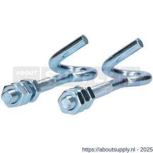 QlinQ krulhaak M10x120 verzinkt set 2 stuks - S40850208 - afbeelding 2