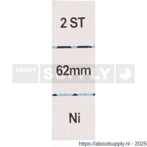 QlinQ koordhouder 62 mm vernikkeld set 2 stuks - S40850206 - afbeelding 2