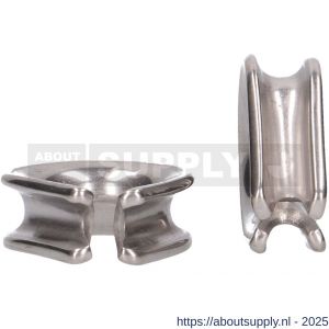 QlinQ puntkous 6 mm groef RVS set 2 stuks - S40850310 - afbeelding 3