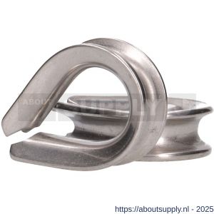 QlinQ puntkous 6 mm groef RVS set 2 stuks - S40850310 - afbeelding 4