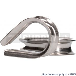 QlinQ puntkous 10 mm groef RVS set 2 stuks - S40850312 - afbeelding 3