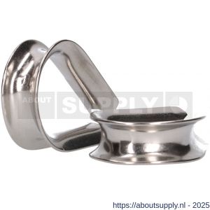 QlinQ puntkous 10 mm groef RVS set 2 stuks - S40850312 - afbeelding 4