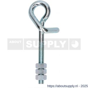 QlinQ schommelhaak M12x160 mm metrisch verzinkt - S40850211 - afbeelding 1