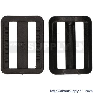 QlinQ textielbandspanner 25 mm zwart set 4 stuks - S40851039 - afbeelding 5