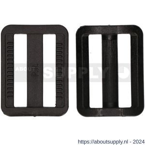 QlinQ textielbandspanner 40 mm zwart set 2 stuks - S40851040 - afbeelding 3
