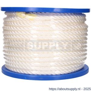 QlinQ nylonkoord PA 10 mm gedraaid wit 70 m rol - S40850160 - afbeelding 1