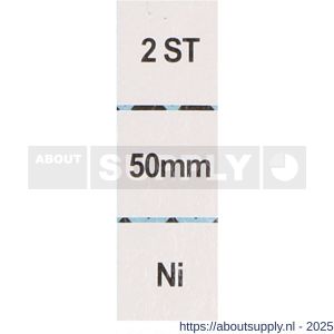 QlinQ koordhouder 50 mm messing vernikkeld set 2 stuks - S40850205 - afbeelding 2