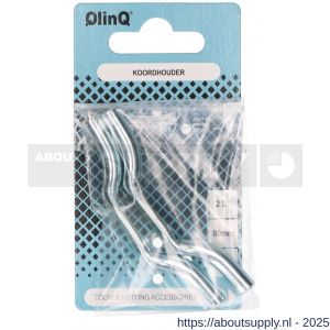 QlinQ koordhouder 80 mm verzinkt set 2 stuks - S40850202 - afbeelding 1
